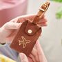 Personalised Plane Luxe Leather Luggage Tag, thumbnail 4 of 5