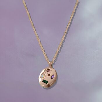 Kaleidoscope Gemstone Rainbow Necklace, 5 of 10