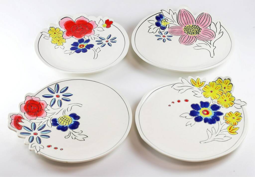 Molly Hatch Set Of Four Breakfast Plates