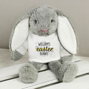 Personalised Easter Bunny With T Shirt, 2 of 3