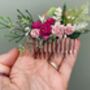 Bright And Light Pink Flower Hair Comb, thumbnail 2 of 6