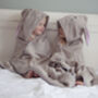 Personalised Bunny Bamboo Soft Hooded Towel, thumbnail 1 of 10