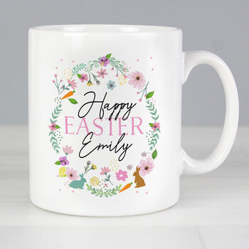 Personalised Happy Easter Springtime Ceramic Mug, 2 of 3