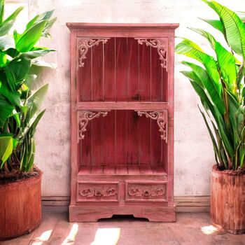 White Washed Wooden Display Shelving Unit For Bathroom, 2 of 11