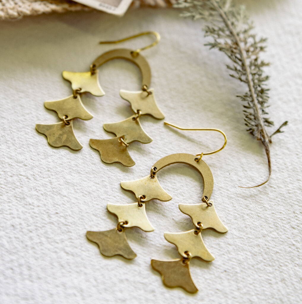 Rainbow Chandelier Drop Earrings By Silk Purse, Sow's Ear