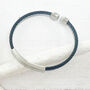 Titanium Double Banded Steel Bracelet | Men's Gift, thumbnail 7 of 9