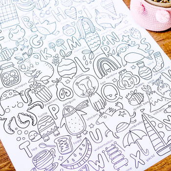 Alphabet Giant Colouring Activity Poster, 8 of 9