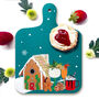 Mini Christmas Kitchen Heatproof Chopping Board, thumbnail 2 of 10