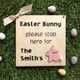 Personalised Easter Bunny Stop Here Sign, thumbnail 2 of 4