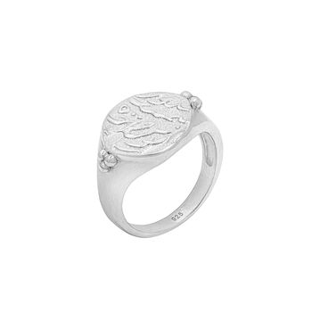 Silver Ethnic Coin Signet Ring, 2 of 2