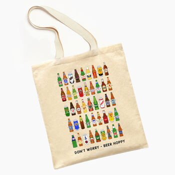 Illustrated Beer Tote Bag, 2 of 3
