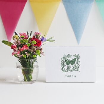 'Thank You' Botanical Posy Flower Letterbox Gift, 2 of 8
