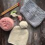 Ripple Merino Wool Beanie Hat Diy Knitting Kit, thumbnail 8 of 9