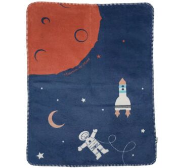 Personalised Rocket Astronaut Baby Blanket, 2 of 3