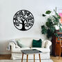 Handmade Wooden Tree Of Life Wall Art For Living Room Decor, thumbnail 1 of 10