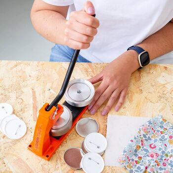 Kids Birthday Number Badge, Pink Or Pink Check Gingham, 5 of 5