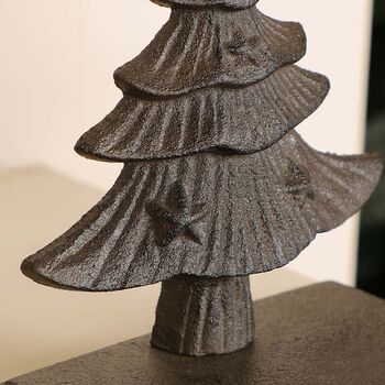Cast Iron Christmas Tree Stocking Hanger, 6 of 7