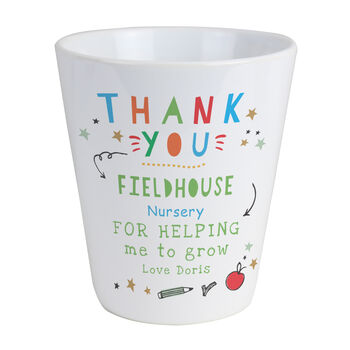 Personalised Thank You Teacher Plant Pot, 5 of 6