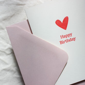 Happy Birthday Red Heart Card, 6 of 6