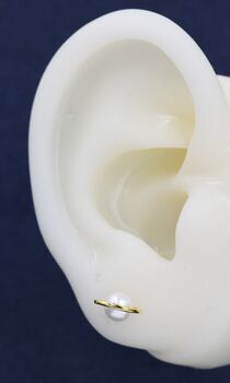 Sterling Silver Mother Of Pearl Planet Stud Earrings, 12 of 12