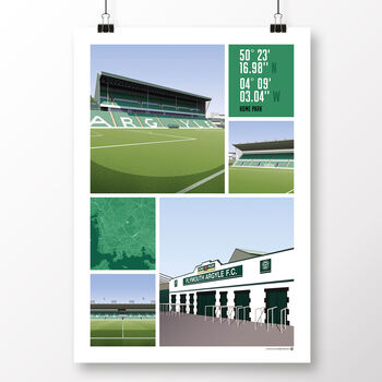 Plymouth Argyle Views Of Home Park Poster, 2 of 7