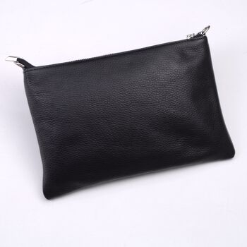 Personalised Leather Clutch Or Crossbody Bag, 9 of 12