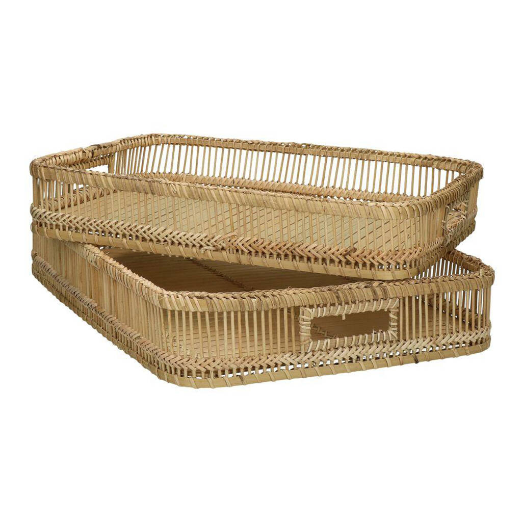 Prana Set/Two Trays Bamboo L