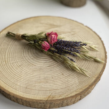 Personalised Lavender And Roses Wedding Table Place Setting, 2 of 3