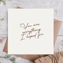 You Are Everything I Hoped For Congrats Card, thumbnail 1 of 3