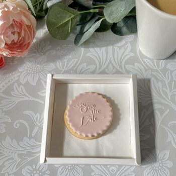 Save The Date Personalised Letterbox Vanilla Cookie, 11 of 12