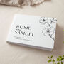 Blossom Personalised Names Wedding Guest Book, thumbnail 1 of 3