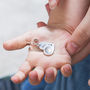 Silver Fingerprint Heart Charm With Fitting, thumbnail 1 of 7