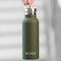 Personalised Insulated Water Bottle With Bamboo Lid, thumbnail 1 of 8