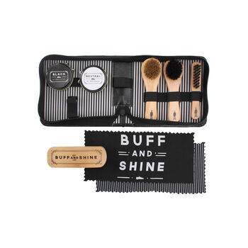 The Dapper Chap 'Buff And Shine' Shoe Cleaning Kit, 4 of 5