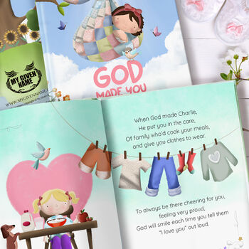 'God Made You' Personalised Keepsake Book, 8 of 12
