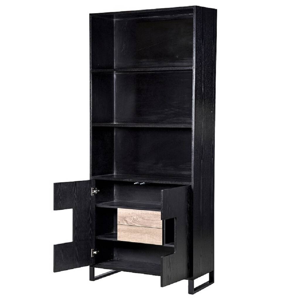 Ebony Tall Multi Storage Black By The Orchard