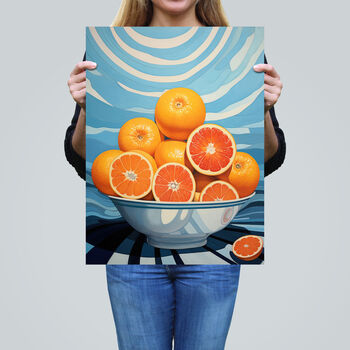 The Orange Bowl Fruity Bright Kitchen Wall Art Print, 2 of 6