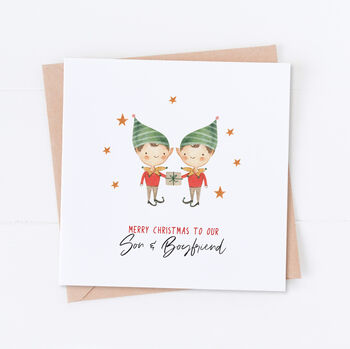 Elf Gay Couple Christmas Card, 7 of 7