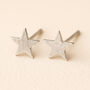Sterling Silver Star Stud Earrings, thumbnail 1 of 8