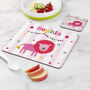 Personalised Children's Circus Lion Placemat Set, thumbnail 3 of 4