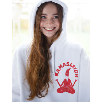 yoga santa sweater