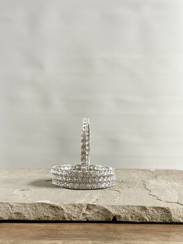 Elsie Silver Festive Bangles | Bridal Gift | Oxidised Finish | Kara Chori Bangles Set Intricate | Gift For Her, 4 of 8