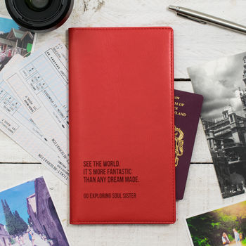 World Destinations Personalised Travel Document Holder, 2 of 8
