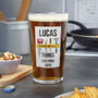 Beer Gifts For Him Personalised Pint Glass, thumbnail 3 of 5