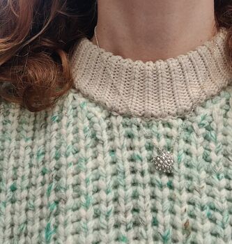 Silver Heart Necklace : Lychee Love, 2 of 9