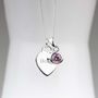 Personalised Children's Heart And Birthstone Necklace, thumbnail 2 of 6