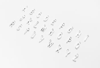 Personalised Double Initial Silver Bracelet, 8 of 8
