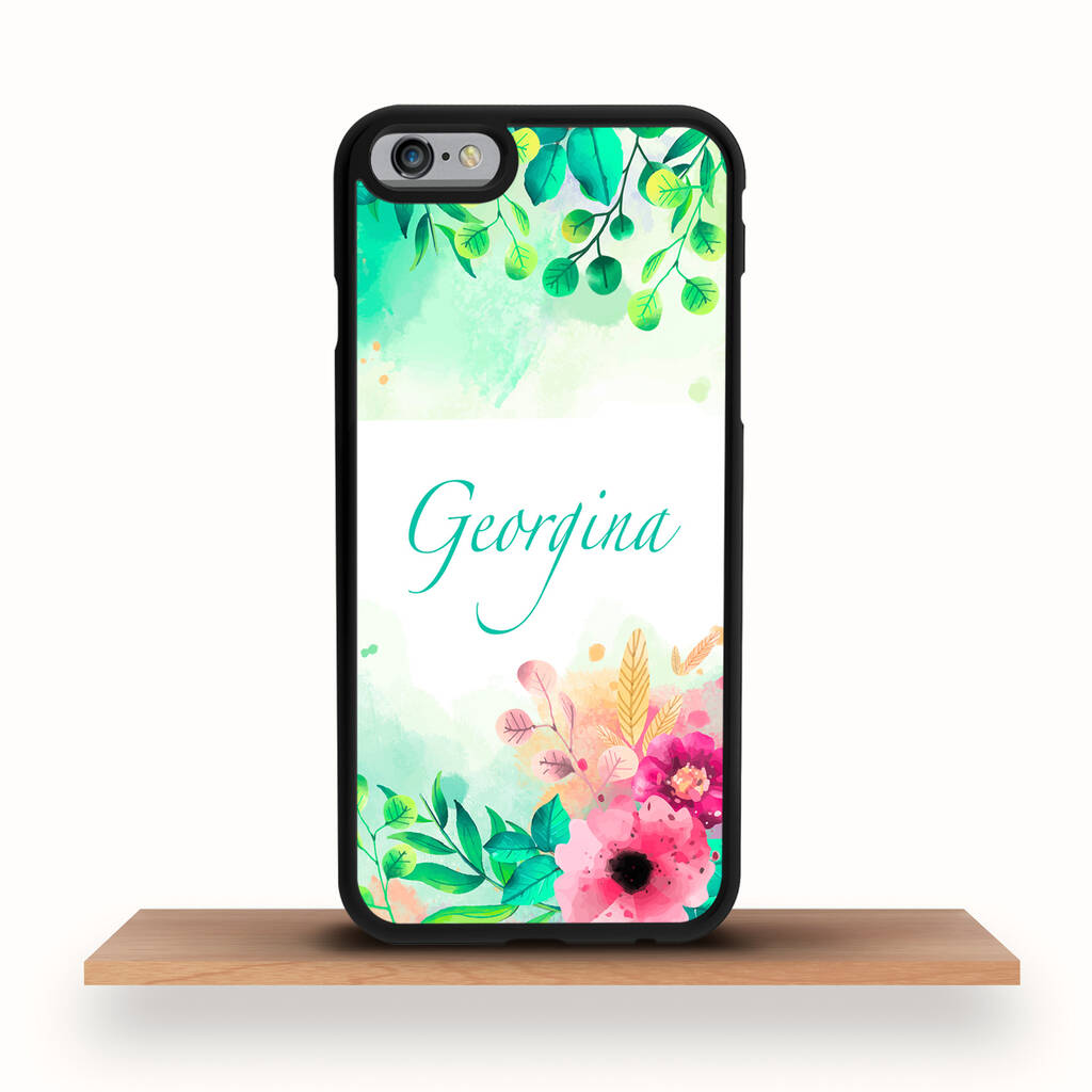 iPhone Case Personalised Flowers Bouquet By Crank | notonthehighstreet.com