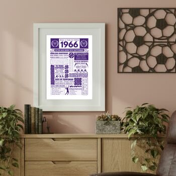 Personalised 60th Birthday Tennis Print, Custom Gift, 6 of 12