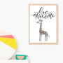 Giraffe Nursery Print, thumbnail 4 of 8